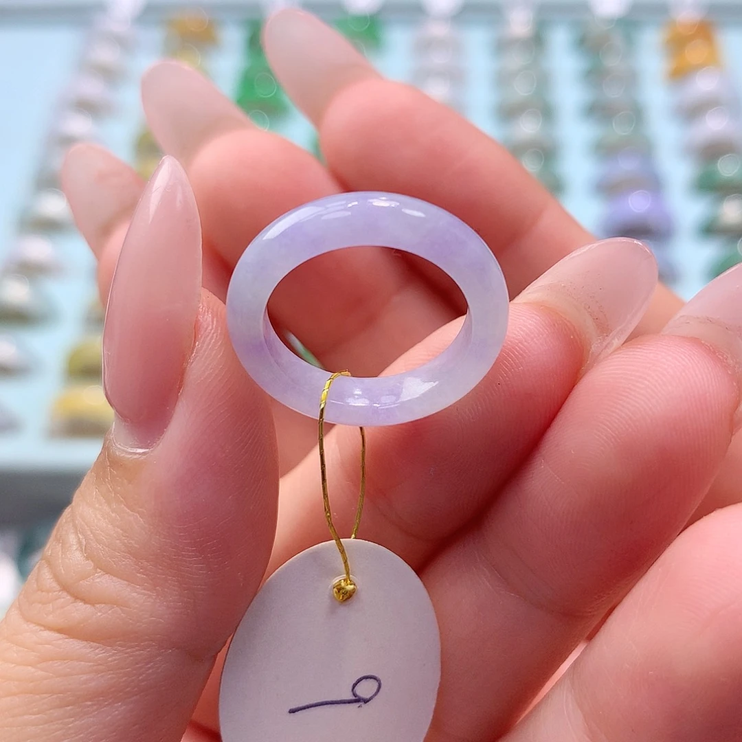 未镶嵌戒指翡翠9圈