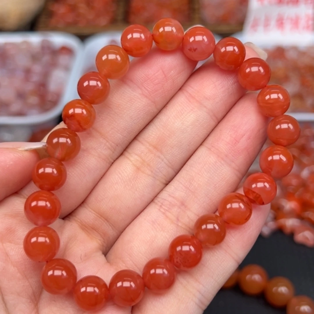 南红玛瑙未镶嵌手链