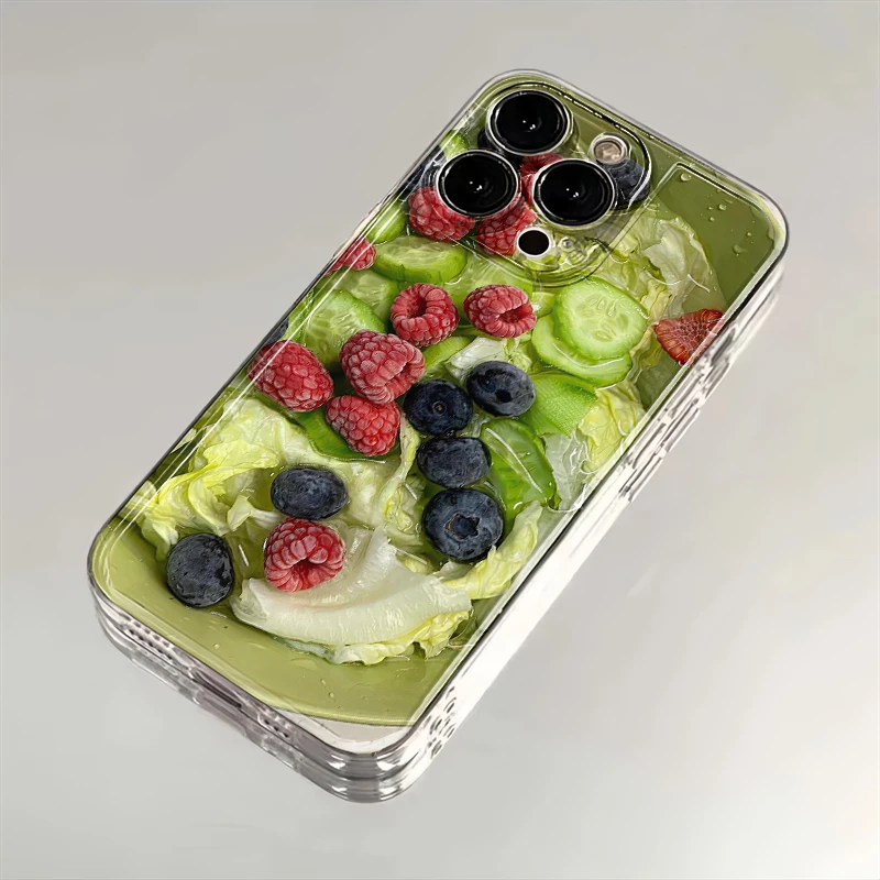 新鲜减肥果蔬适用苹果iPhone16promax14小米15华为70手机壳太空MT