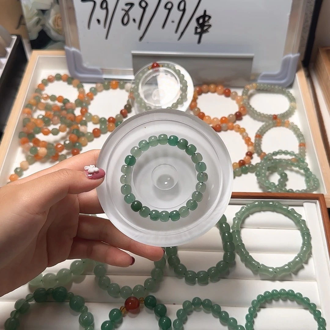 石英岩玉手串未镶嵌东陵玉7✖️8老型珠