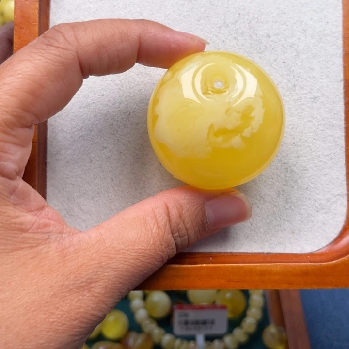 琥珀未镶嵌珠宝奇石M162号妖花公主扣