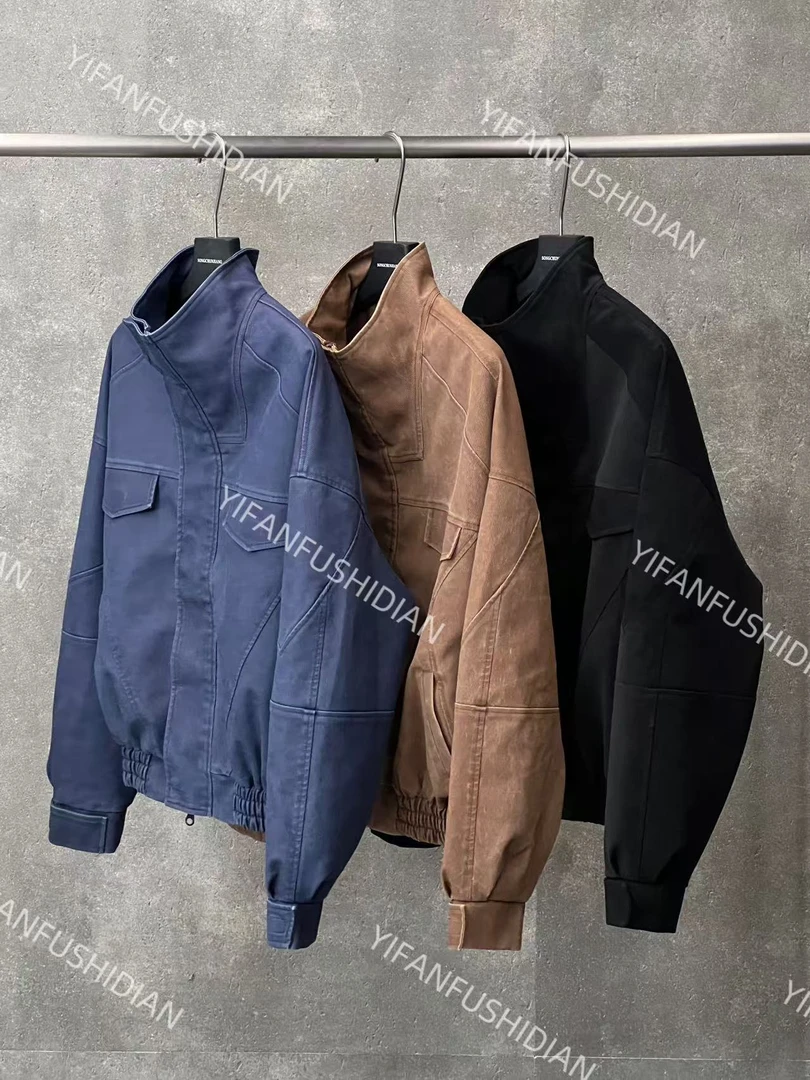 【荒漠系列机车做旧飞行员夹克】早秋新品男款痞帅立体有型硬汉夹克