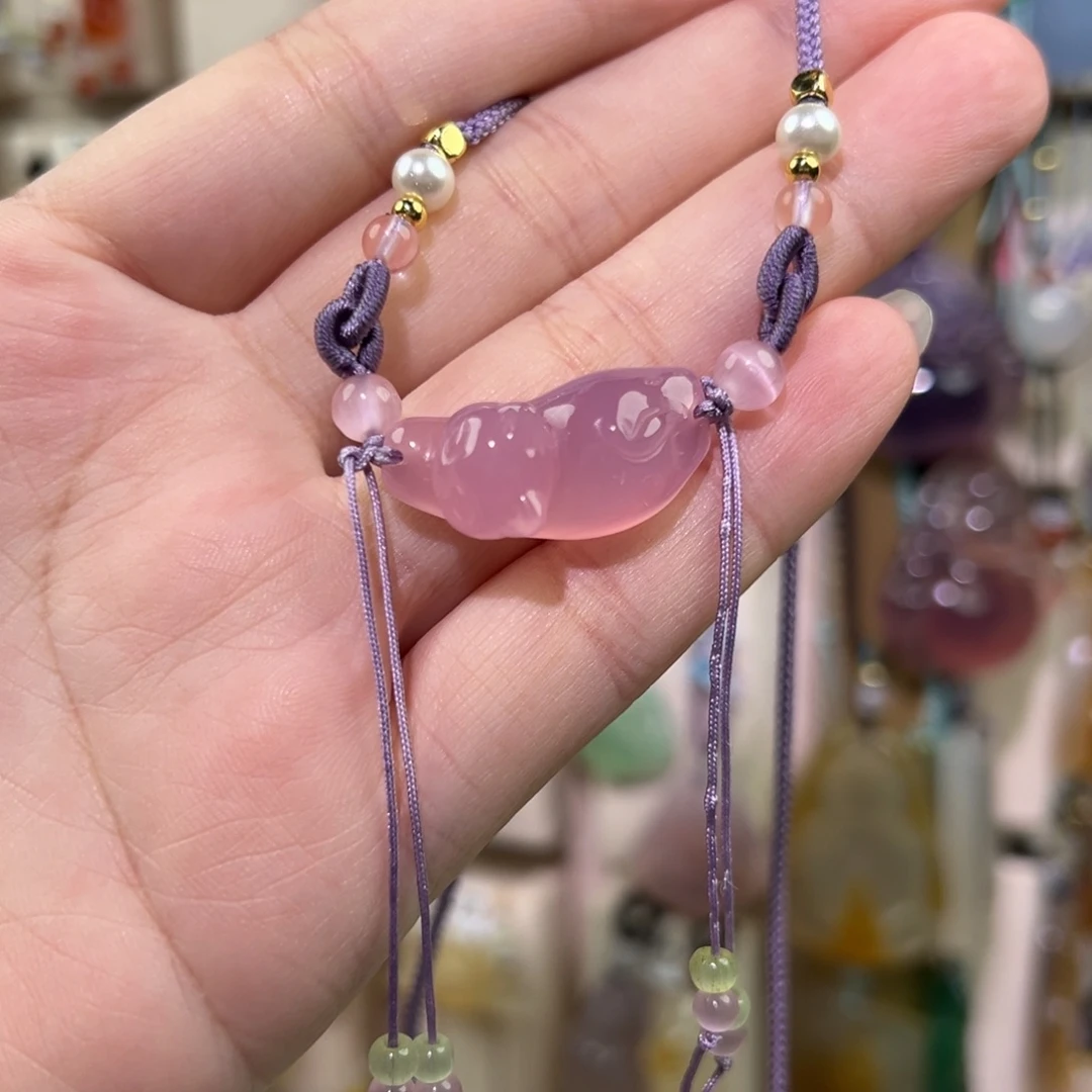 玛瑙/玉髓未镶嵌吊坠(赠链)微瑕福利不退不换