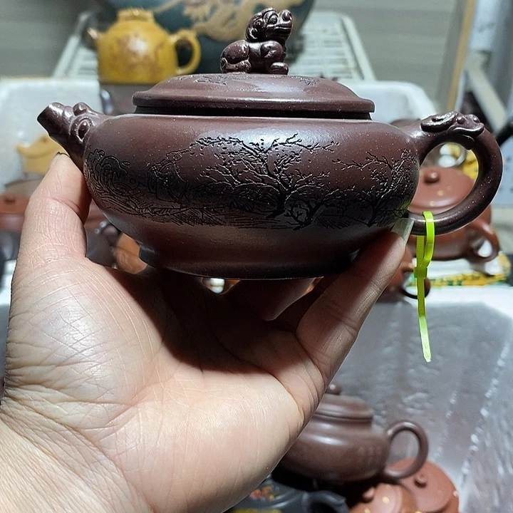 紫砂茶壶微瑕微笑