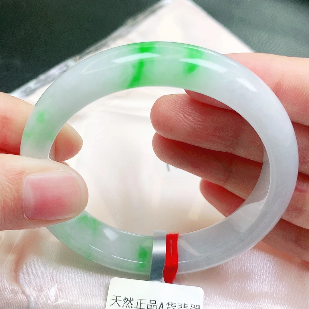 翡翠未镶嵌手镯缅甸天然a货翡翠手镯