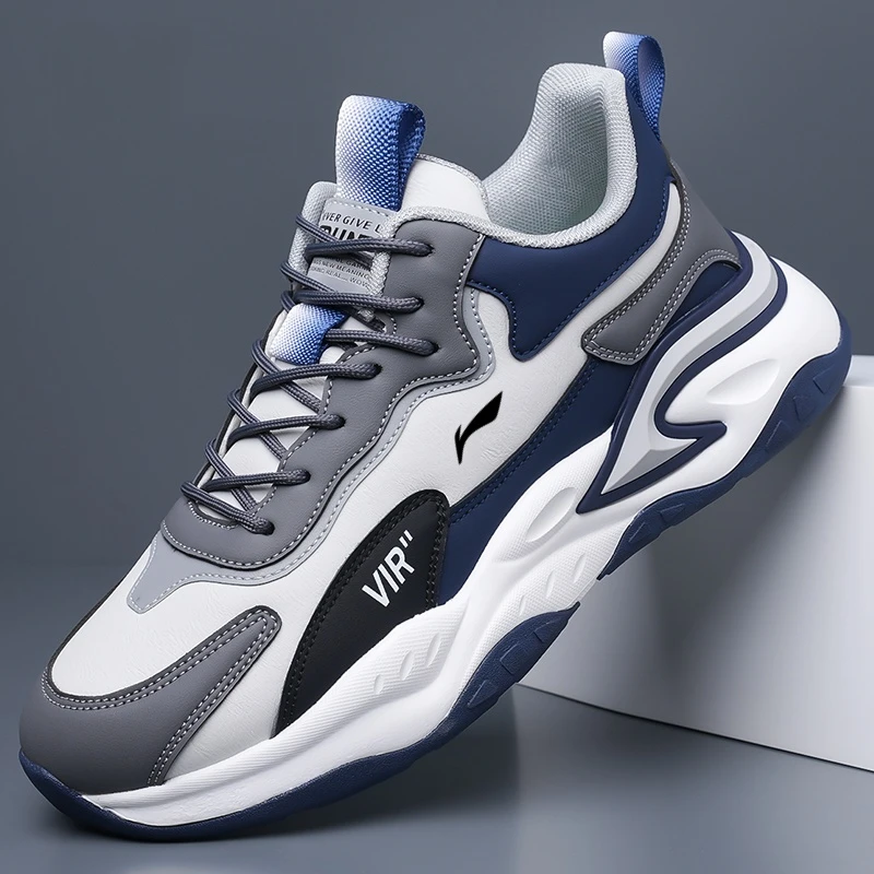 李宁联名HKYC男鞋秋季休闲轻便防水减震百搭男士运动鞋男款跑步鞋