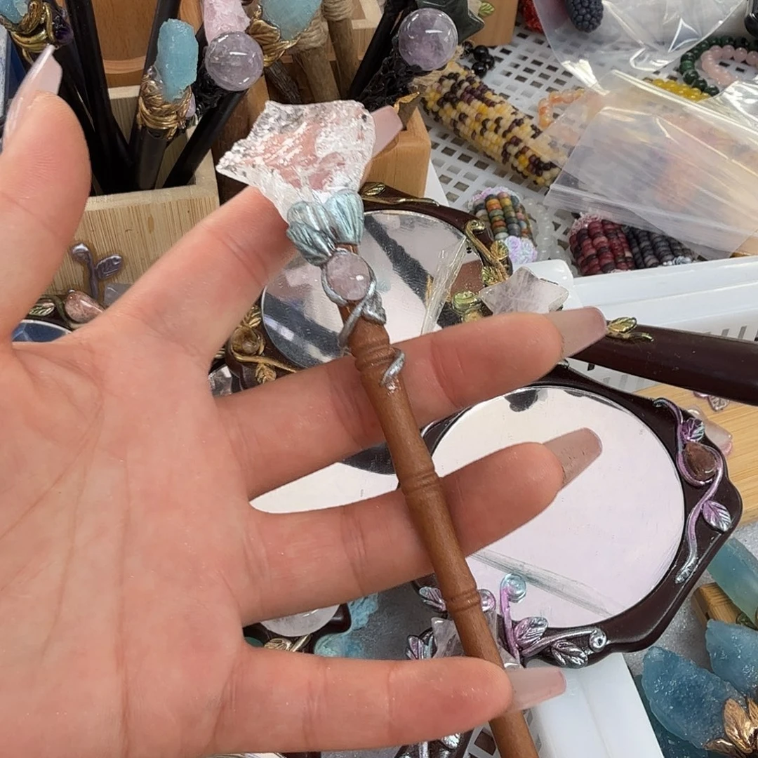 烟晶手链未镶嵌哈*白水