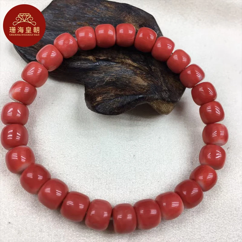 非金属木质手链 珊海皇朝台湾珊珊老型珠单圈手串手链7.5mm
