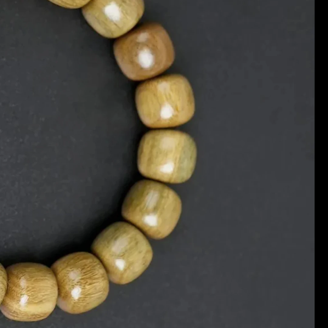 绿檀木手串1.2单圈