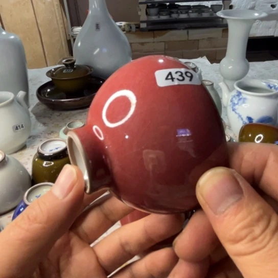 ?**?豇豆红全品开片喜欢的牌