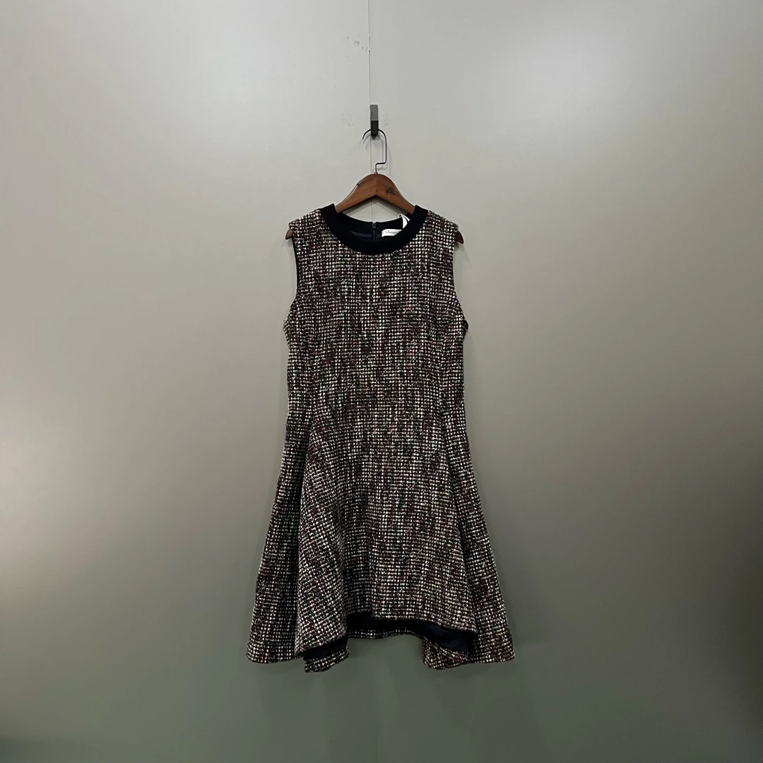 99新 DIOR/迪奥 tt4 小香风背心连衣裙 42码 008172