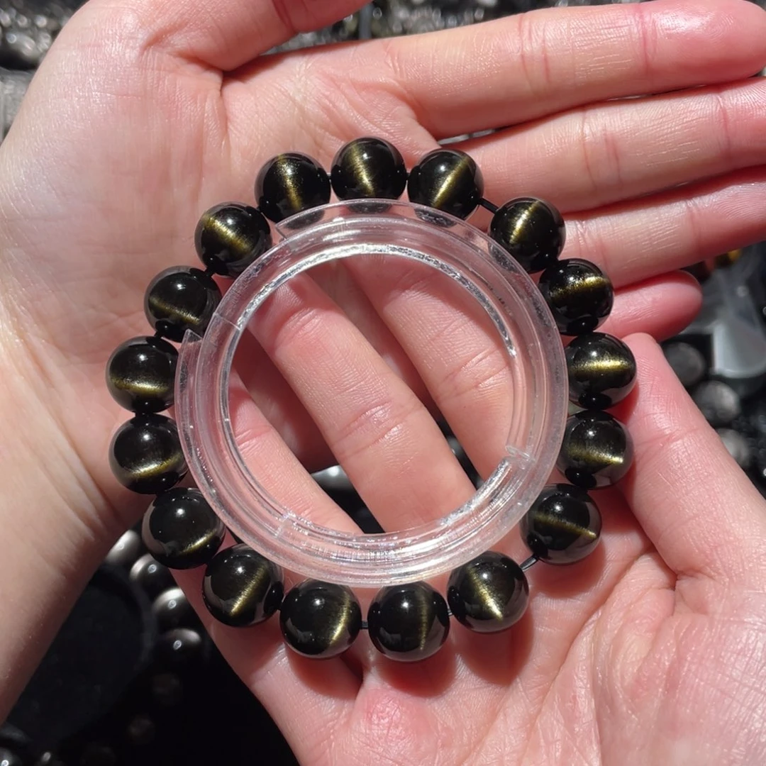 黑曜岩手串未镶嵌?**鱼