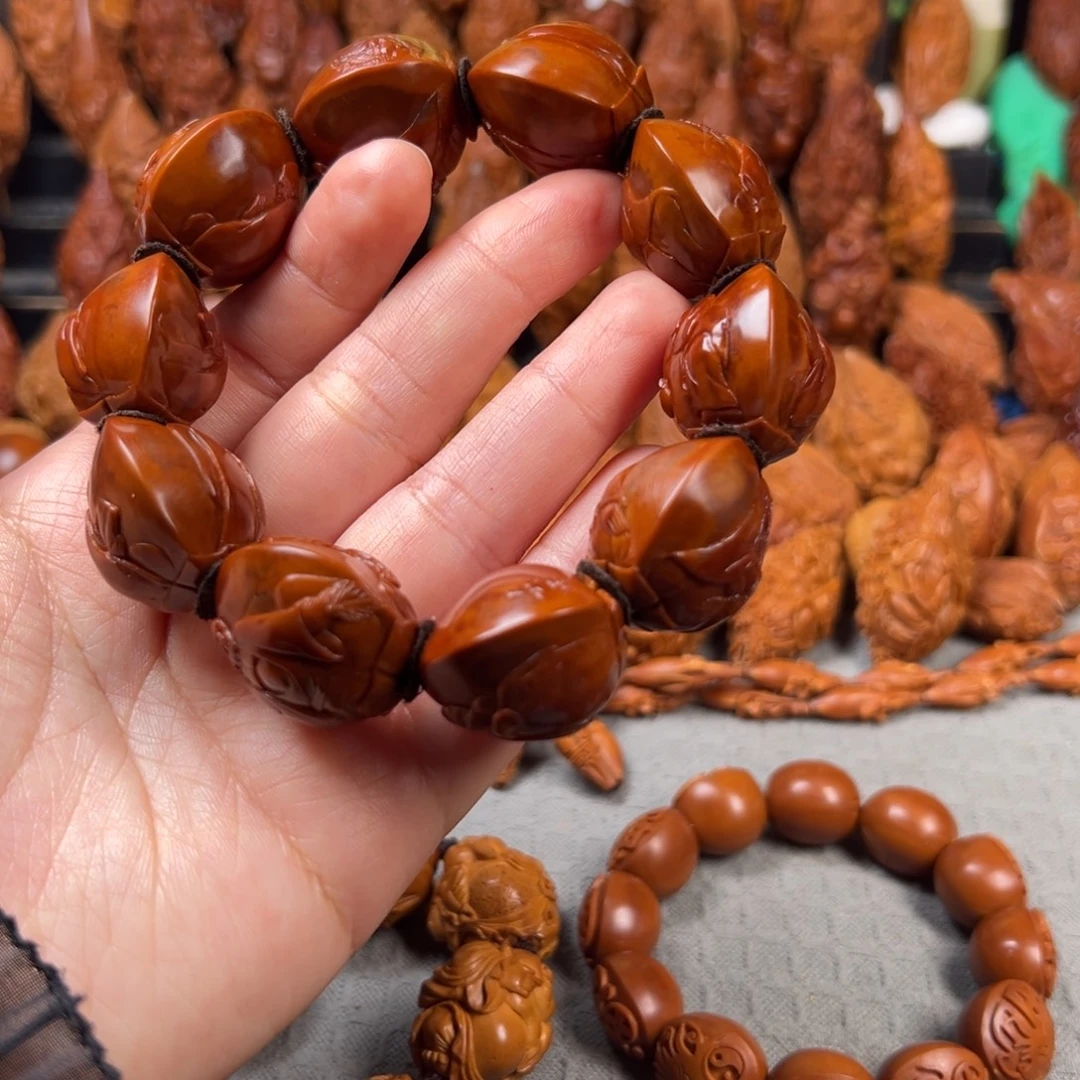 热***头橄榄核手串/手链核雕