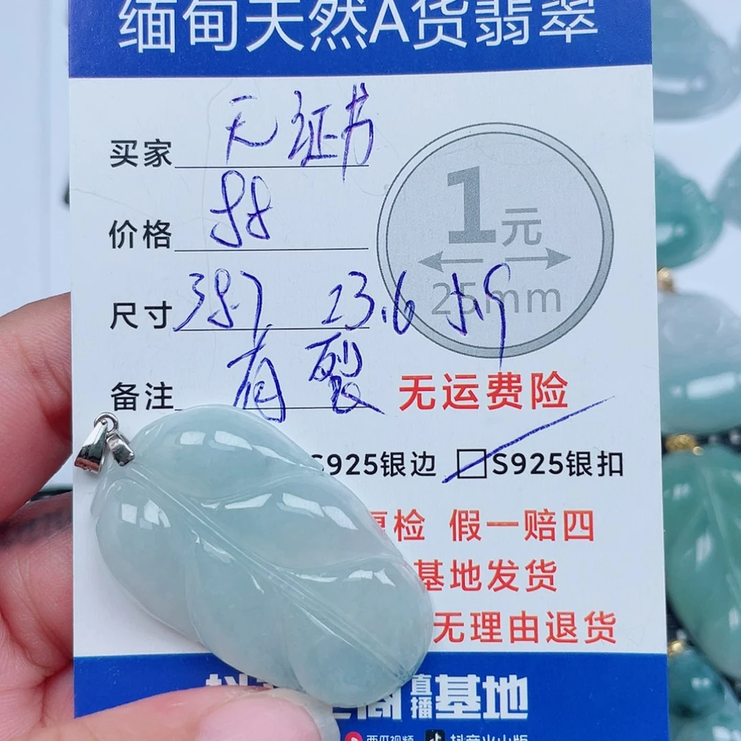 翡翠银S925镶嵌颈饰