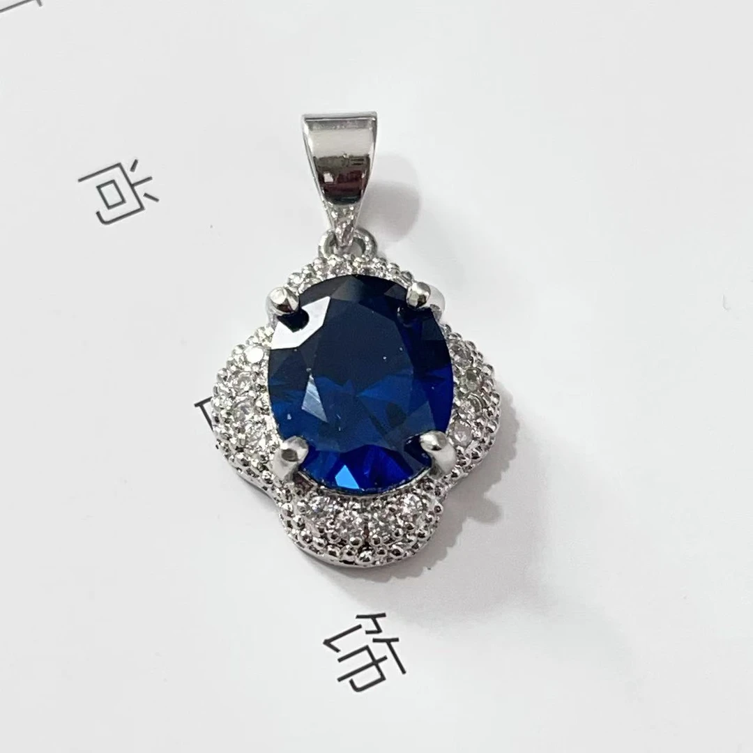 【清梧云初】蓝宝石吊坠84