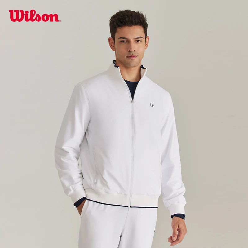 Wilson威尔胜官方流光风男士秋季休闲立领运动夹克外套WM20054