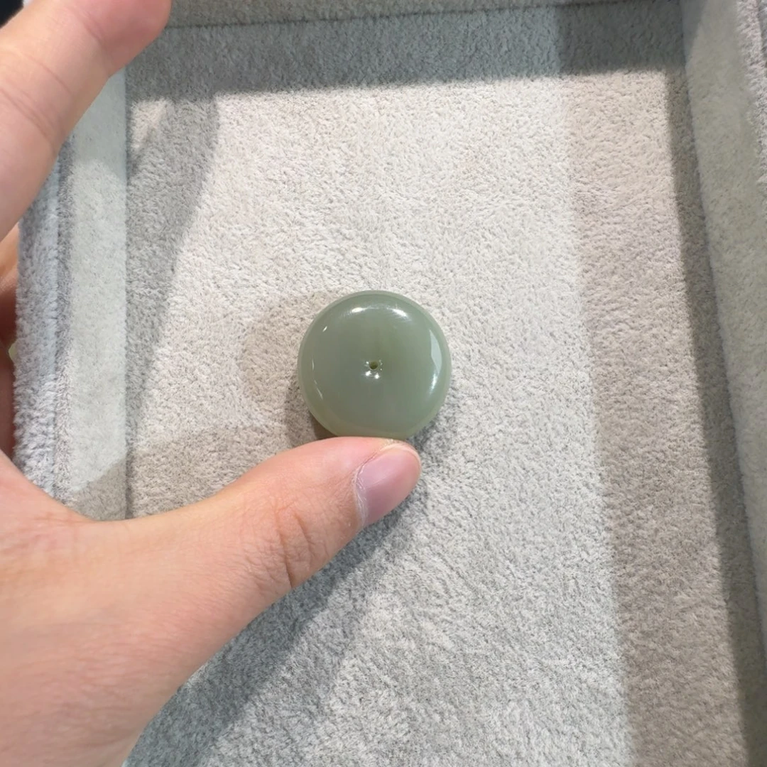 和田玉未镶嵌吊坠(赠链)31.4mm✖️12.1mm平安扣