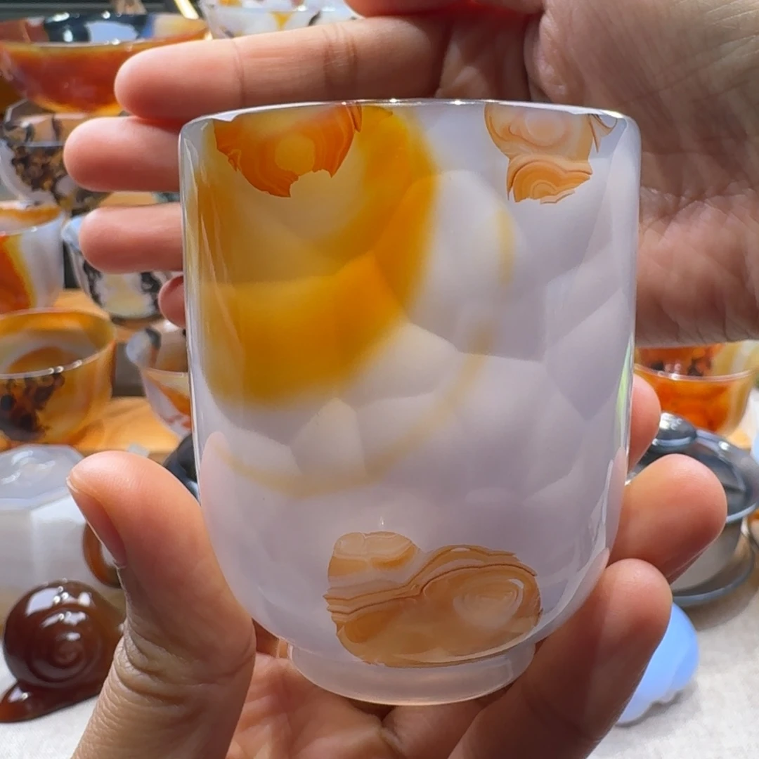 玛瑙/玉髓未镶嵌玛瑙茶杯90毫升