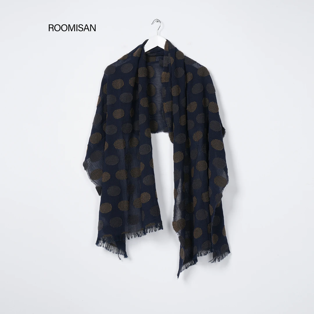 ROOMISAN【地母系.波尔卡圆点复古收藏级围巾】25870