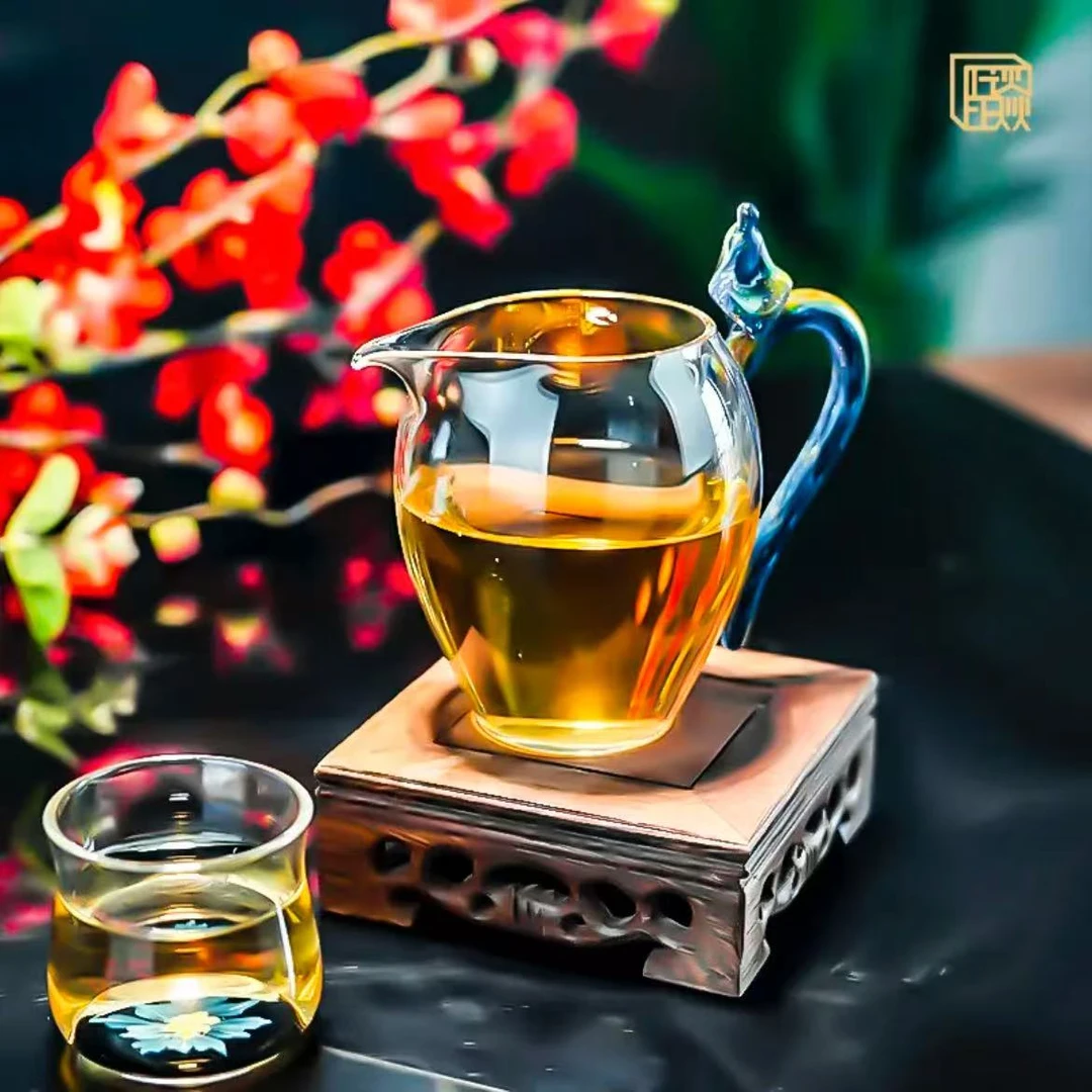 晶焱星云禅意无事佛公道杯300毫升纯手工高硼硅耐热玻璃