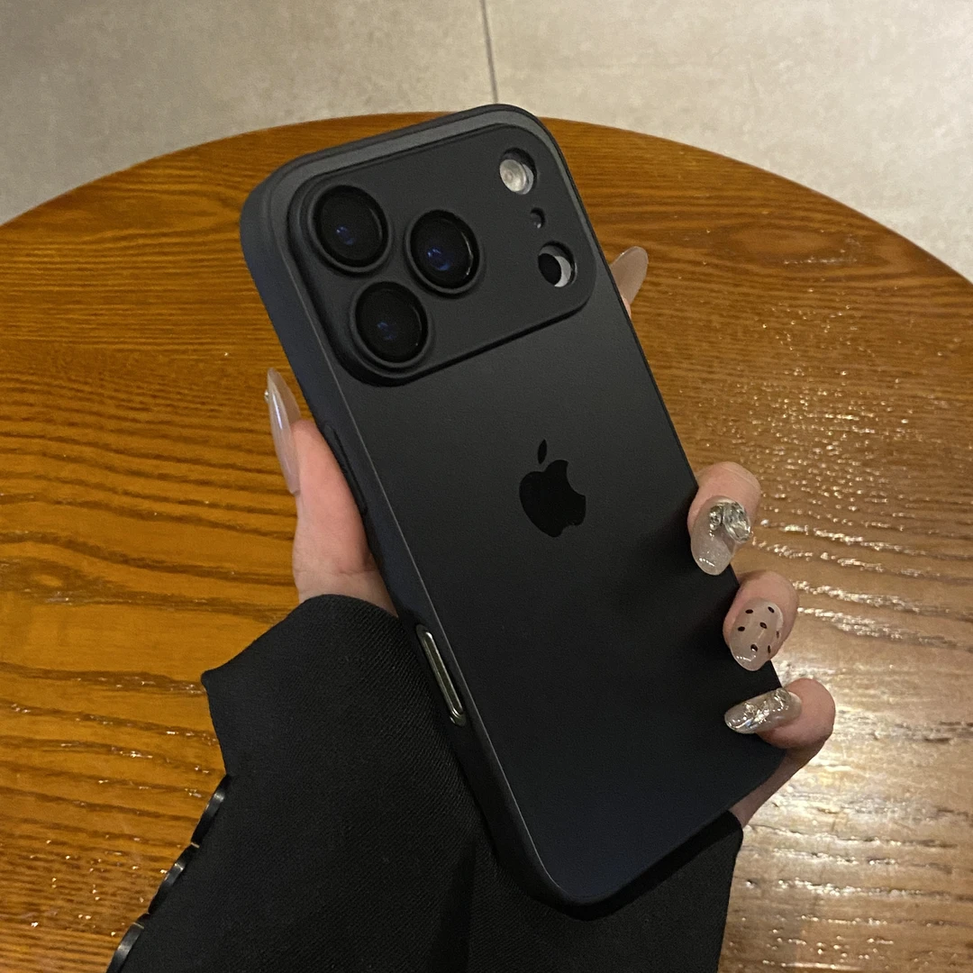 适用苹果17/16/14/13自带镜头膜iphone15promax原机AG磨砂手机壳