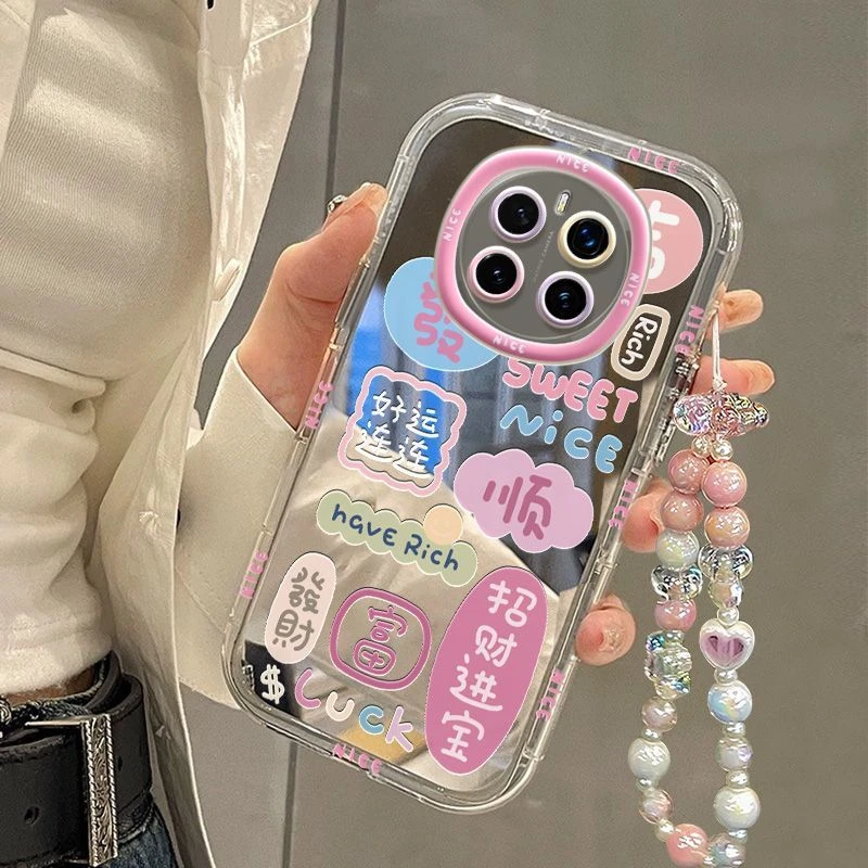 粉镜好运连连适用荣耀magic7手机壳高颜值全包honormagic7pro小众