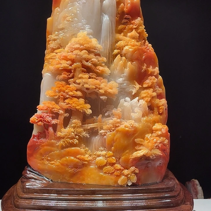 梦***牛寿山石山水画作品欣赏