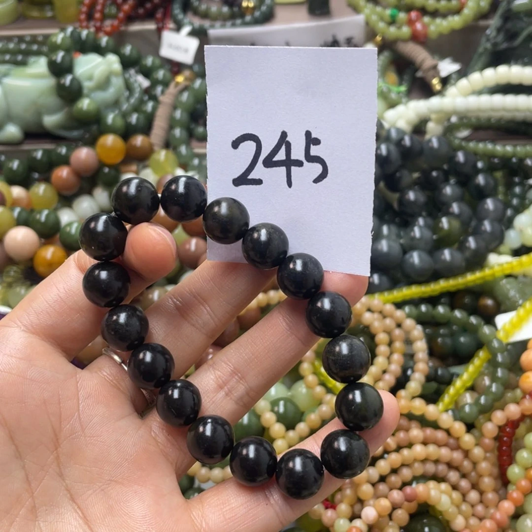 未镶嵌蛇纹石玉手链