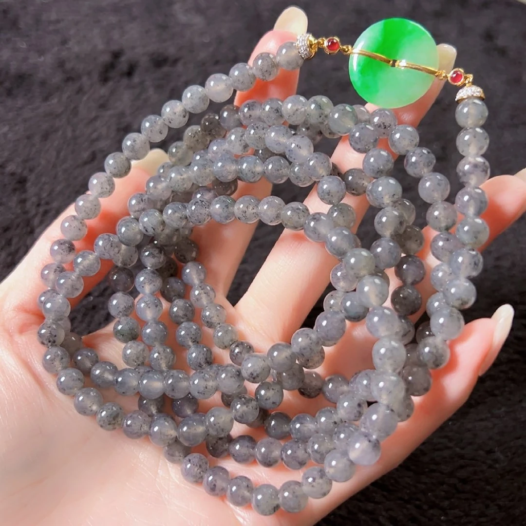 翡翠未镶嵌颈饰签收后24小时鉴赏期，过时不退