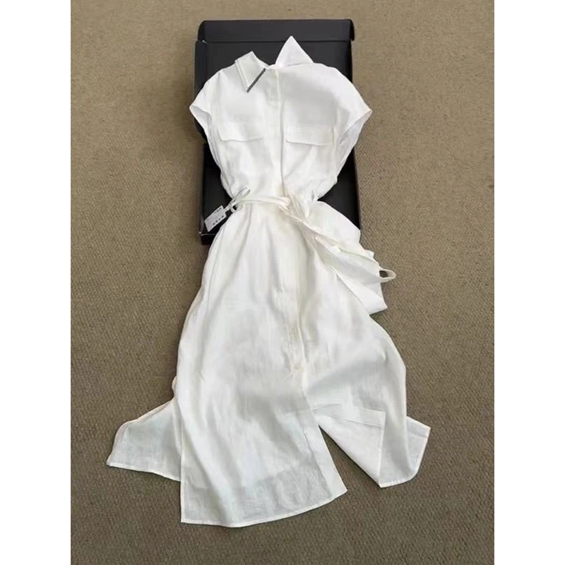 巨推荐，上身绝美！韩系气质休闲衬衫裙子女时尚气质收腰显瘦连衣裙