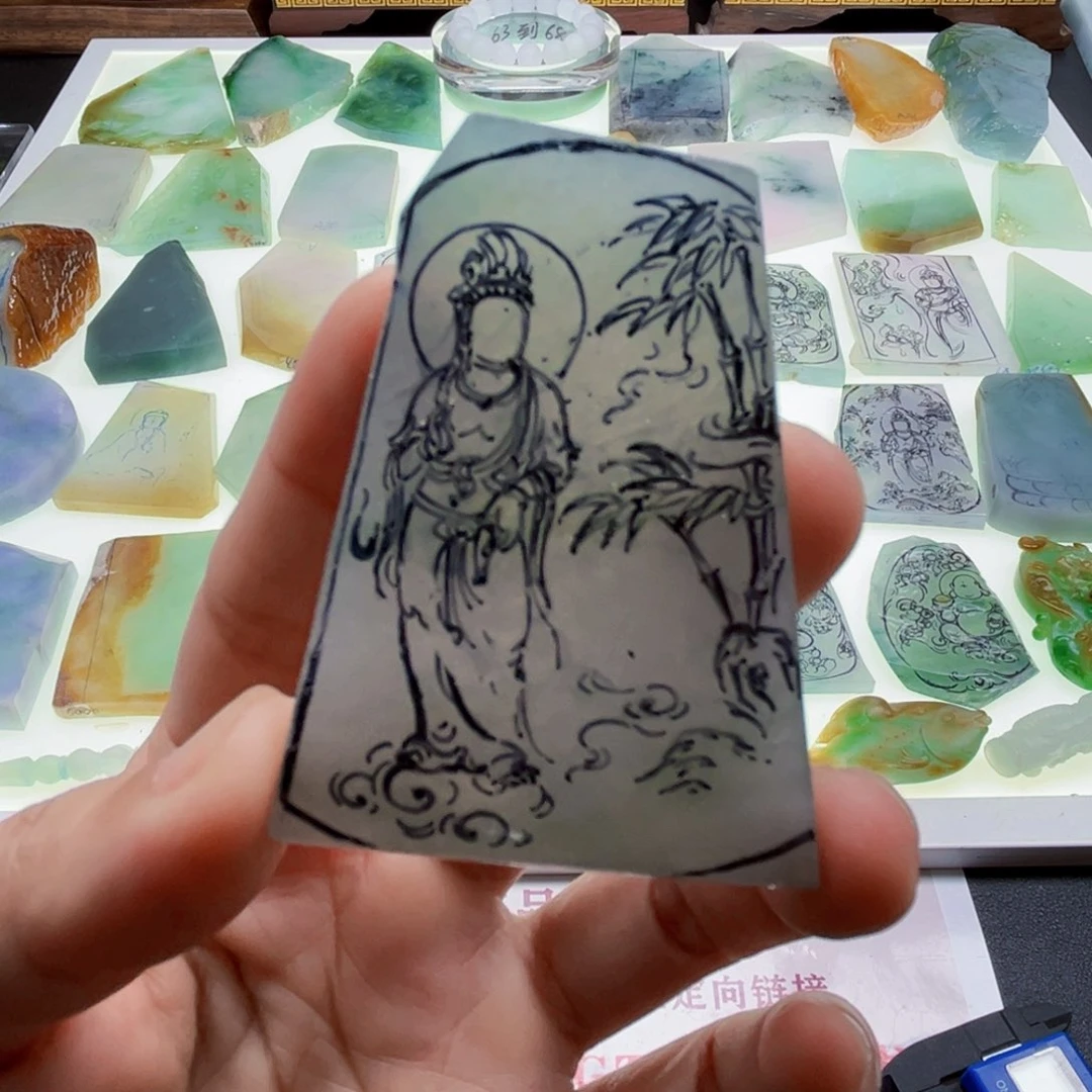 定制翡翠未镶嵌天然翡翠a货