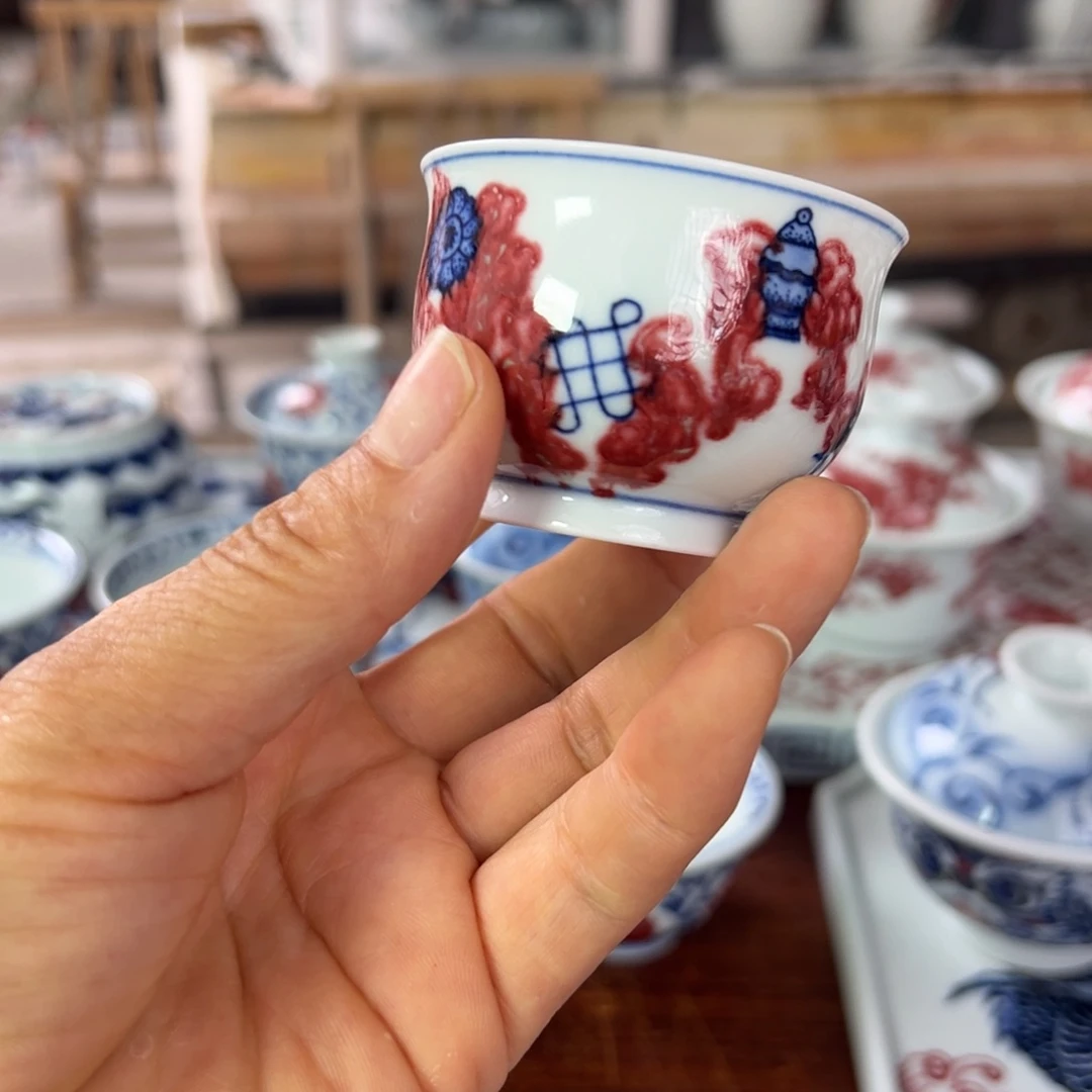青花釉里红高温原矿