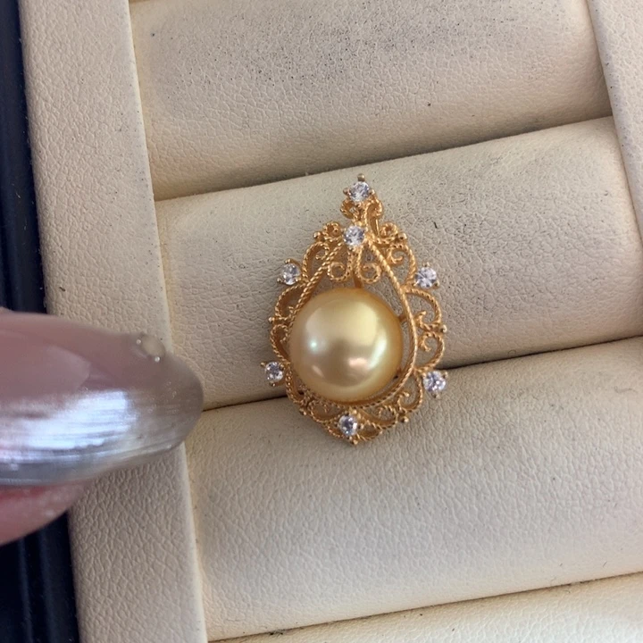 颈饰银S925镶嵌海水珍珠