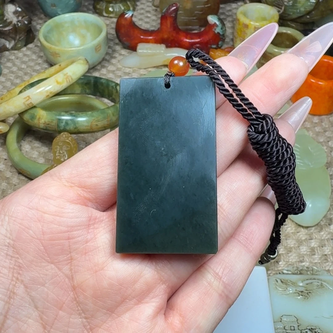 空***白玉菩提吊坠挂件