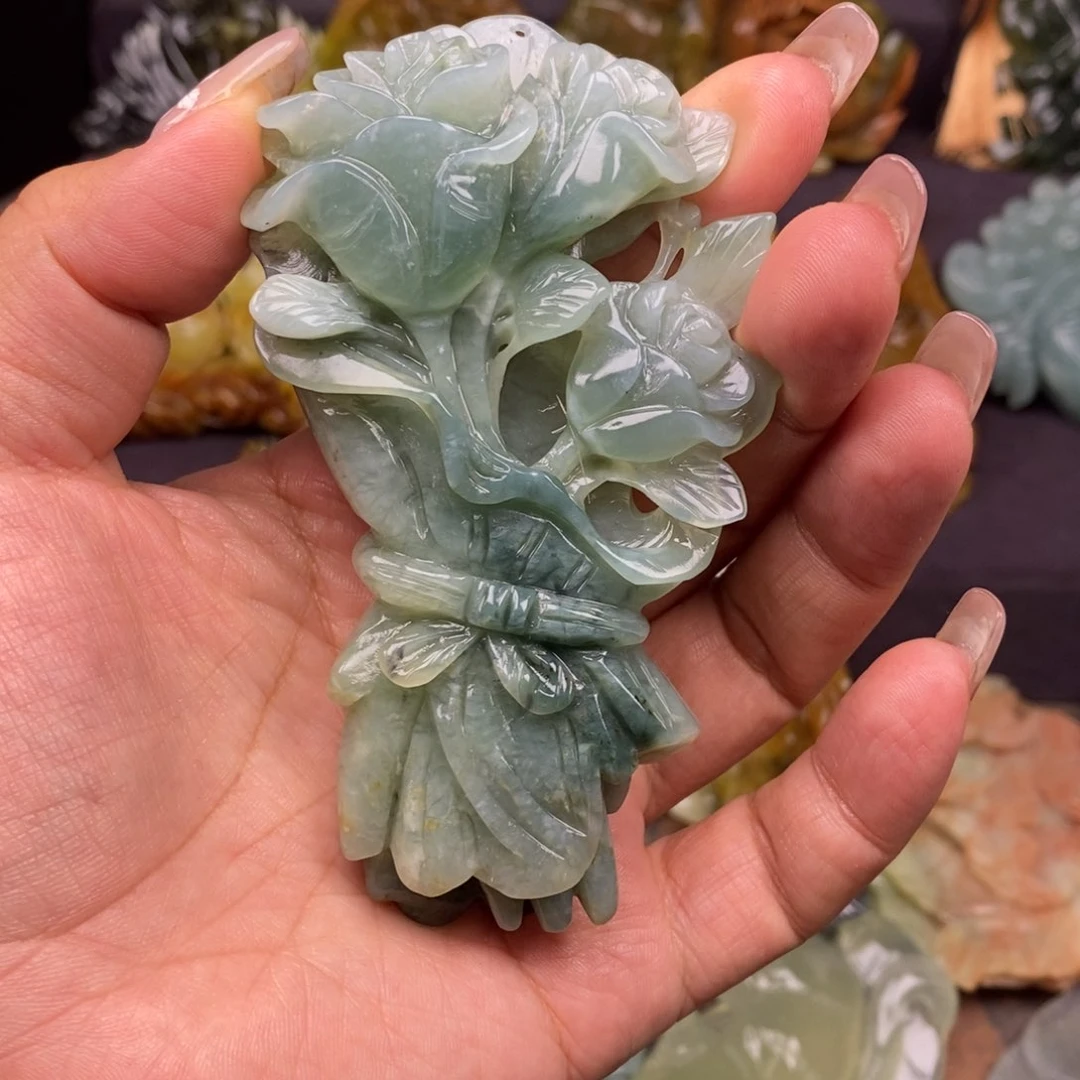蛇纹石玉未镶嵌吊坠(赠链)悦*?