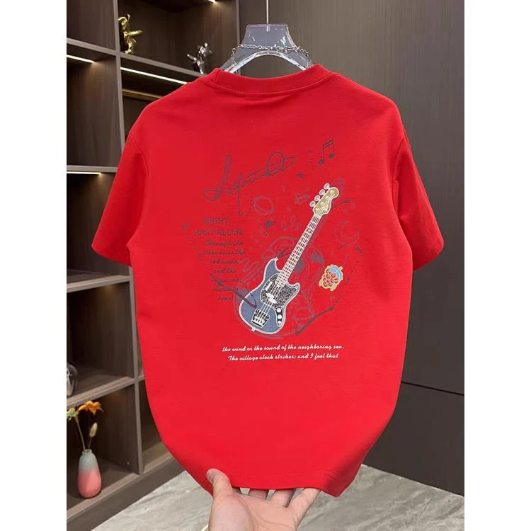 【液氨棉】重工潮牌时尚休闲短袖T恤#3204