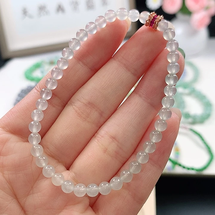 未镶嵌手链翡翠手链4.6mm