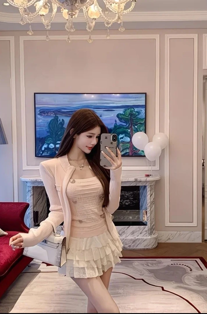 毛针织衫女套头慵懒风长袖秋冬学生韩版宽松圆领百搭加绒上衣