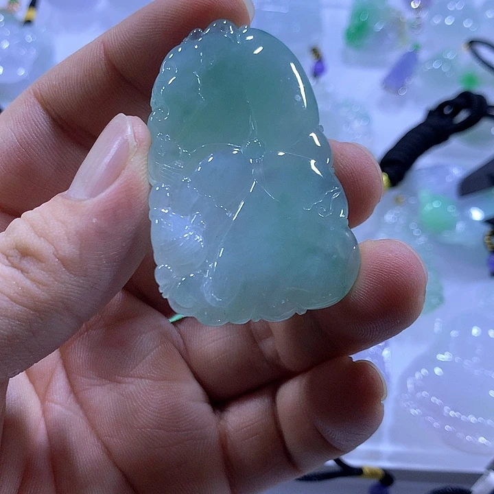 翡翠未镶嵌颈饰天然翡翠A货吊坠