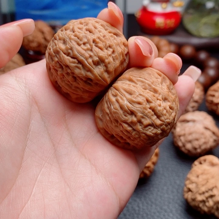 把件文玩核桃铁锤37毕业对儿