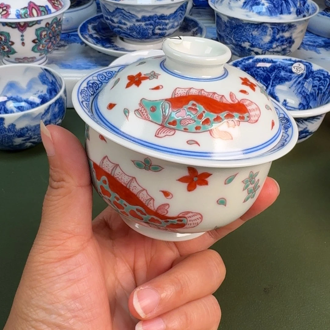 景德镇纯手绘茶具圆圆286