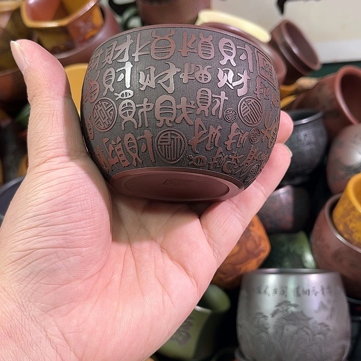 茶杯紫砂全手工紫砂主人杯