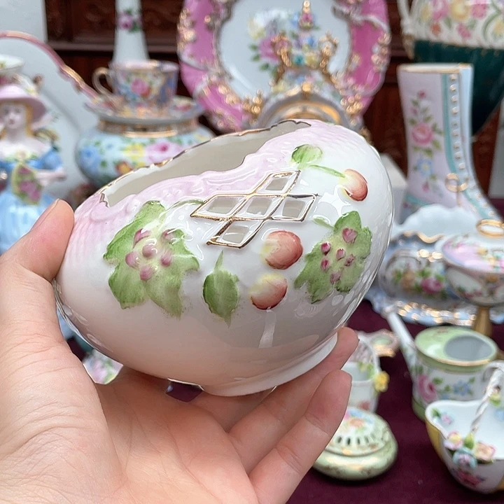 杯碟陶瓷摆件陶瓷