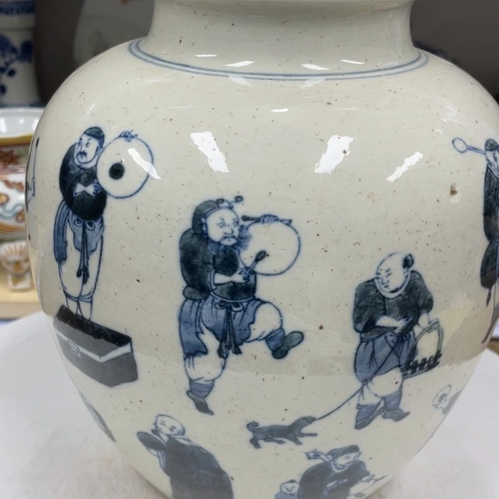 陶瓷开播福利青花罐