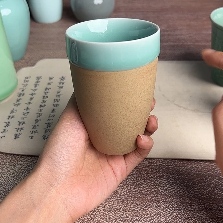 龙泉云间青瓷小米茶器