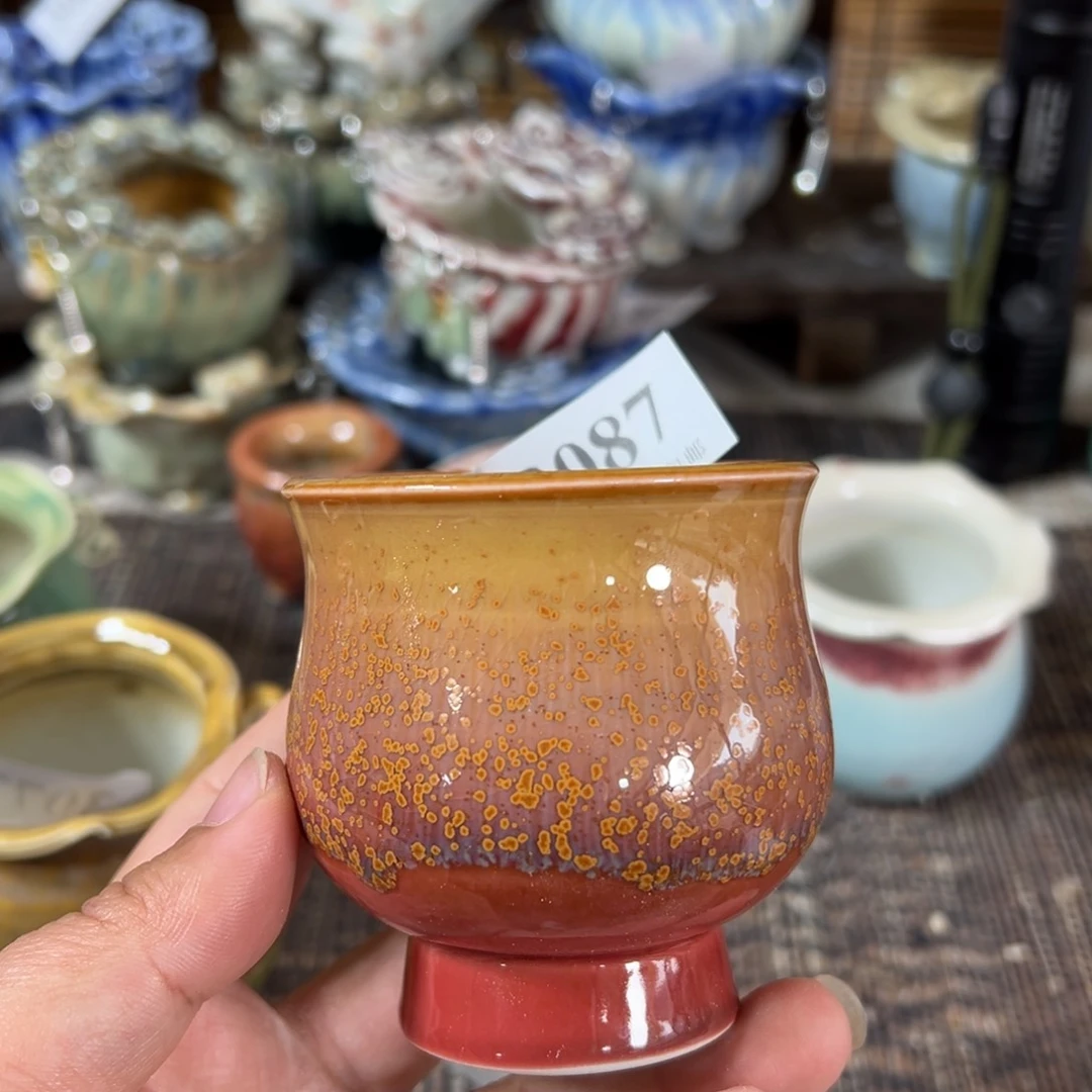 红陶景德镇手工花盆