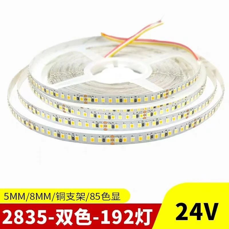 192珠低压24V LED暖➕白双变光色灯带