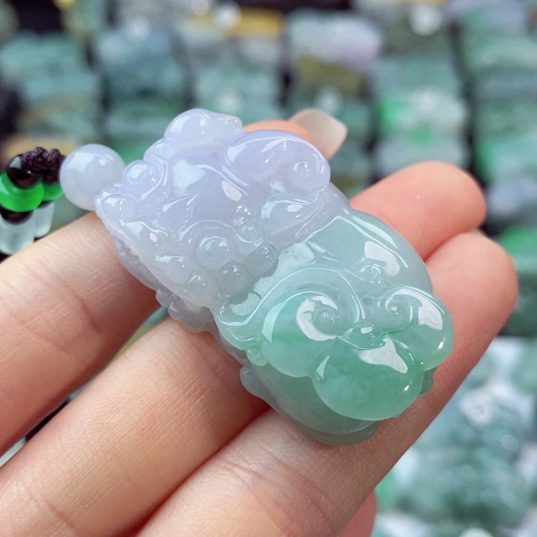 翡翠未镶嵌颈饰天然