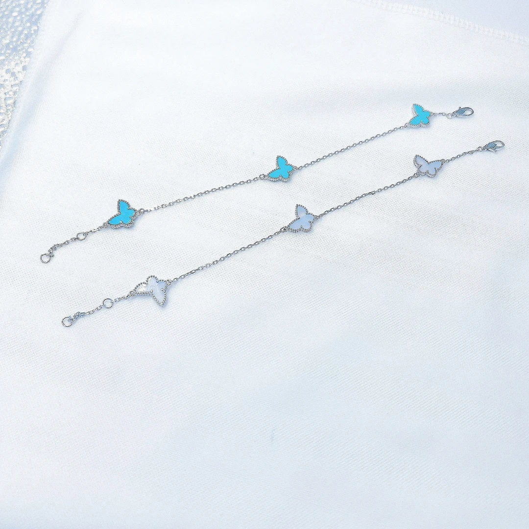 铂金PT950蝴蝶手链    抖音基地质检多样性发货