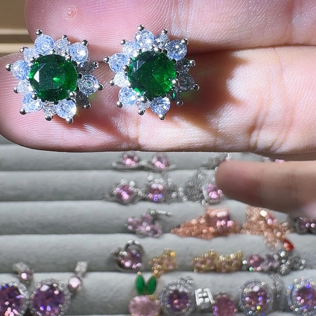 芙蓉石戒指银S925镶嵌